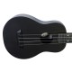 Flight TUS-35 BK Travel Series Soprano Ukulele with Bag - Black